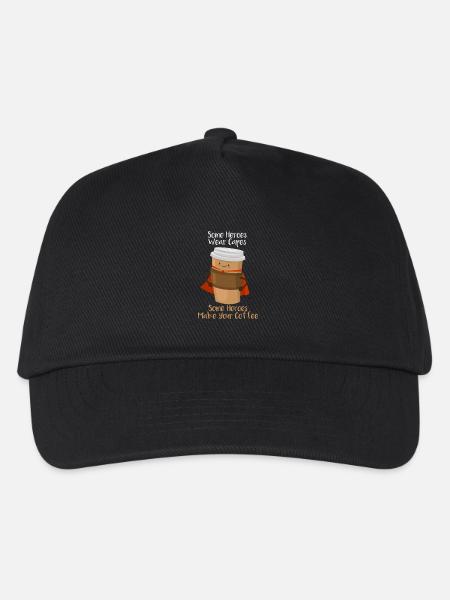 Mein Barista ist mein Superheld - Kaffee Koffein - Kinder Basecap - Schwarz
