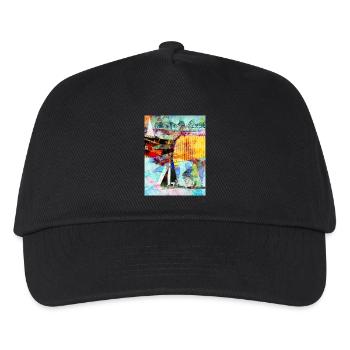 Summer at the lake - Kids’ Baseball Cap - black - Front