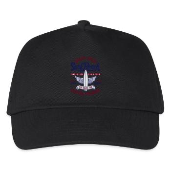 MER BALTIQUE - Cool Darss Surfer Cadeaux Surf Shirts - Casquette de baseball Enfant - noir - Devant