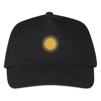 Sonne - Kinder Basecap - Schwarz - Vorne
