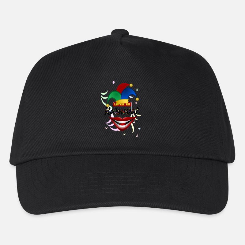 Karneval - Kinder Basecap - Schwarz