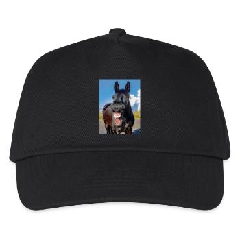 Horse LOL - Kinder Basecap - Schwarz - Vorne