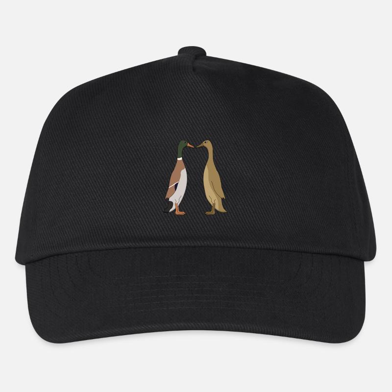 Ente und Ente - Kinder Basecap - Schwarz