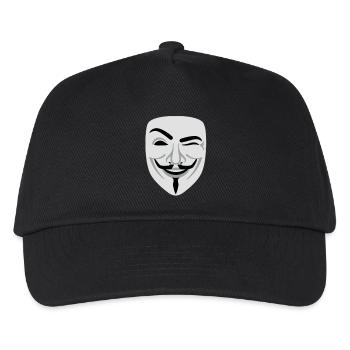 Fun Anonymous Guy Fawkes - Casquette de baseball Enfant - noir - Devant