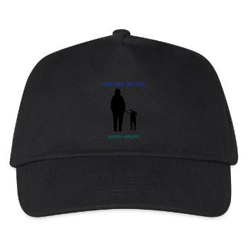 Gassi Geher_cb - Kinder Basecap - Schwarz - Vorne