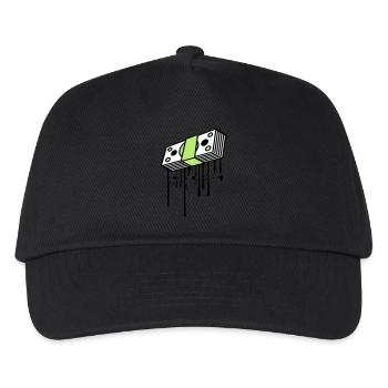 déposer des billets de graffiti buendel dollar gettin - Casquette de baseball Enfant - noir - Devant