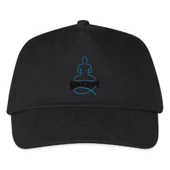 BUDDHA BEI DIE FISCHE - Kinder Basecap - Schwarz - Vorne