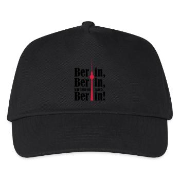Berlin, nous allons à Berlin 2c - Casquette de baseball Enfant - noir - Devant
