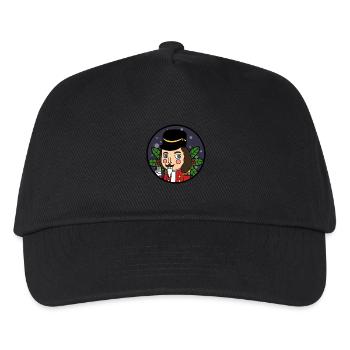 Nussknacker Weihnachten Nikolaus - Kinder Basecap - Schwarz - Vorne