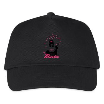 Team Braut - Braut - EVJF - Tiffany - Kinder Basecap - Schwarz - Vorne