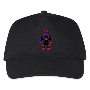mask_blak - Kids’ Baseball Cap - black - Front