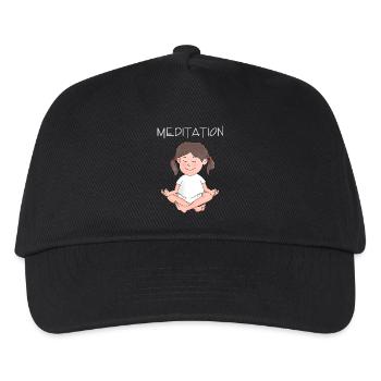 Gelassenheit - Ruhe - Selbstbewußtsein - Kinder Basecap - Schwarz - Vorne