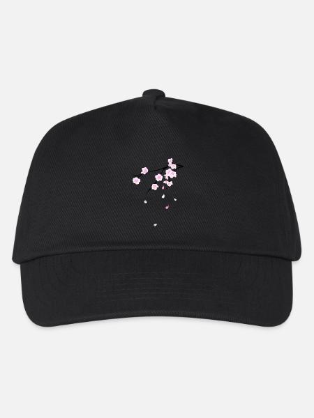 Cherry Blossoms - Kinder Basecap - Schwarz