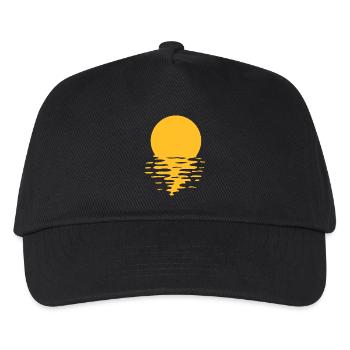 water sun sea holiday sunset - Kids’ Baseball Cap - black - Front