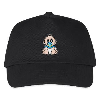 baby boy, pregnancy - Kids’ Baseball Cap - black - Front