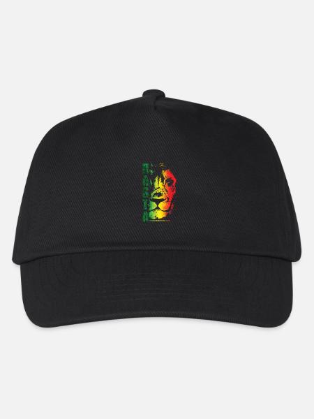 Style arc-en-ciel du lion rasta - Casquette de baseball Enfant - noir