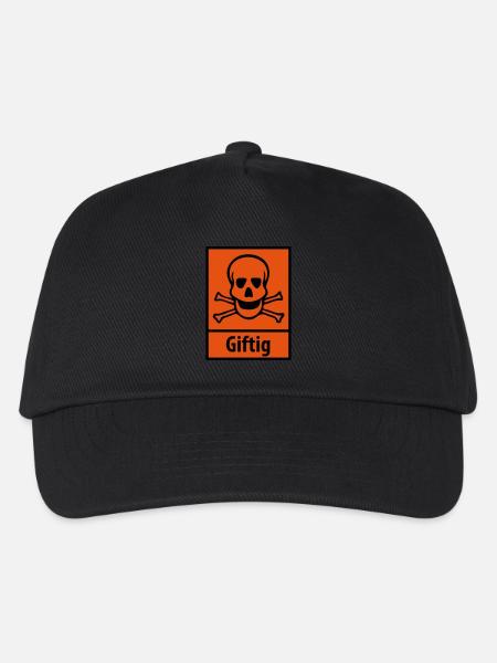 Giftig - Kinder Basecap - Schwarz