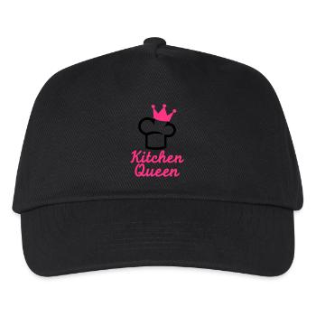 Köchin - Kinder Basecap - Schwarz - Vorne
