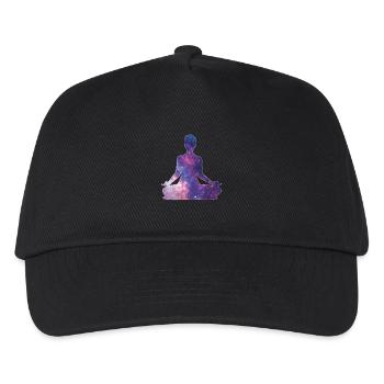 Yoga Meditation Universum - Kinder Basecap - Schwarz - Vorne