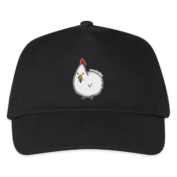 Emma das Huhn - Premium Longsleeve - Women - Kinder Basecap - Schwarz - Vorne