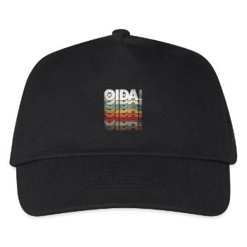 Oida – Wiener Slang im stylischen Retro-Look - Kinder Basecap - Schwarz - Vorne