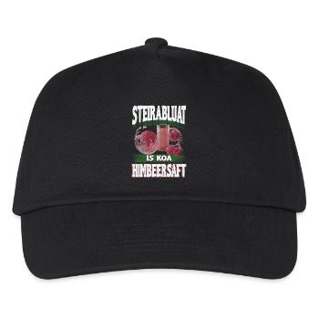 Steirablut – Strong like the real Styrian spirit - Kids’ Baseball Cap - black - Front