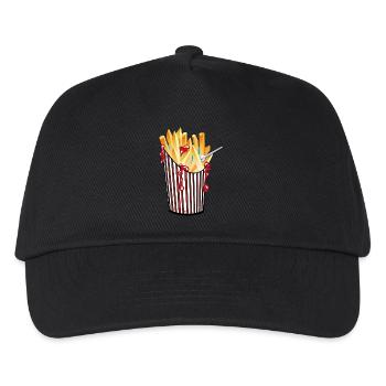 Pommes - Kinder Basecap - Schwarz - Vorne