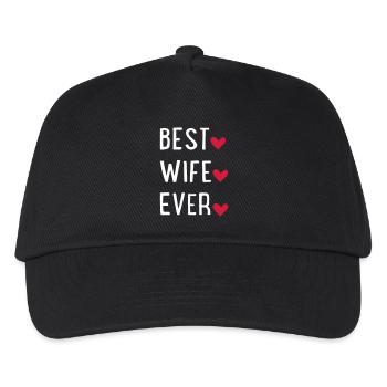 Ehefrau - Kinder Basecap - Schwarz - Vorne