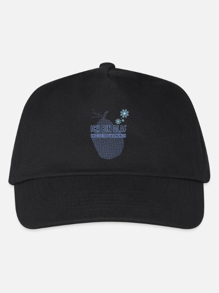 Ich bin Olaf und ich liebe Umarmungen T-Shirt - Kinder Basecap - Schwarz