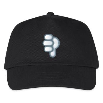 Smiley Hand Signal Down - Kinder Basecap - Schwarz - Vorne