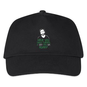have you tried turning it off and on again - Kids’ Baseball Cap - black - Front