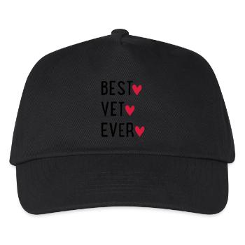 Tierarzt - Kinder Basecap - Schwarz - Vorne