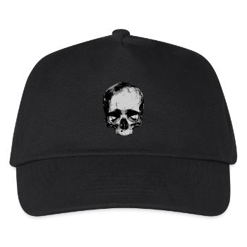 Totenkopf / Skull / Schädel - Kinder Basecap - Schwarz - Vorne