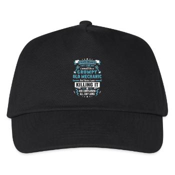 Grumpy Old Mechanic - Kids’ Baseball Cap - black - Front