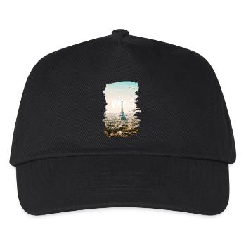 Paris - Kinder Basecap - Schwarz - Vorne