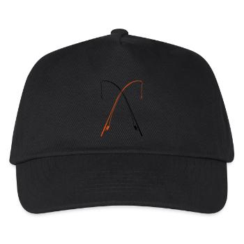 angel fishing - Kinder Basecap - Schwarz - Vorne