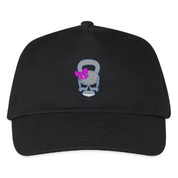 Kettlebell Skull (female) - Kids’ Baseball Cap - black - Front