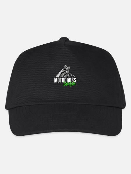 Motocross Lifestyle - Kinder Basecap - Schwarz