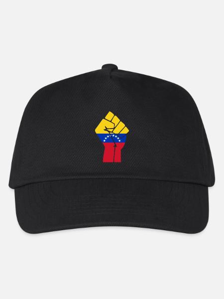 Venezuela Faustflagge - Kinder Basecap - Schwarz
