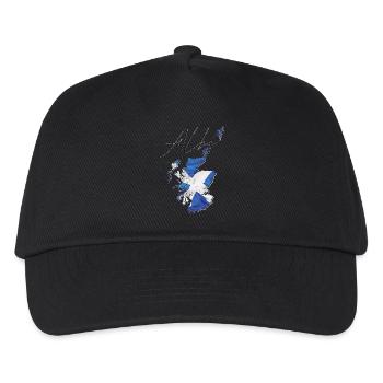 Drapeau de l’Écosse en Écosse Carte SC - Casquette de baseball Enfant - noir - Devant