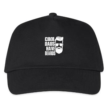 coole Väter haben Bärte - Kinder Basecap - Schwarz - Vorne