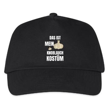 Das ist mein Knoblauch Kostüm Geschenkidee Lustig - Kinder Basecap - Schwarz - Vorne