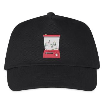 Wässriger Ring Strahl - Kinder Basecap - Schwarz - Vorne