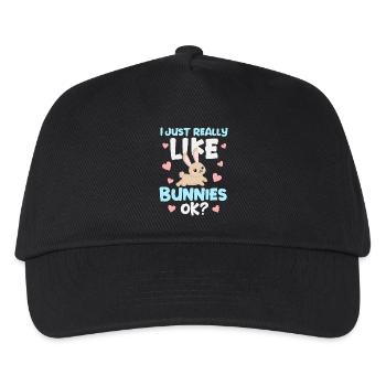 Rabbit Rabbit - Kids’ Baseball Cap - black - Front