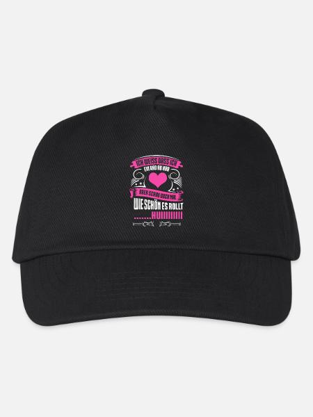 Rad ab, huiii pink - Kinder Basecap - Schwarz