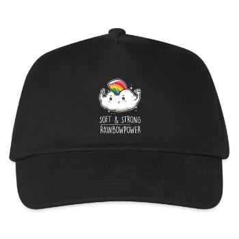 Rainbow cloud creative gift funny power - Kids’ Baseball Cap - black - Front