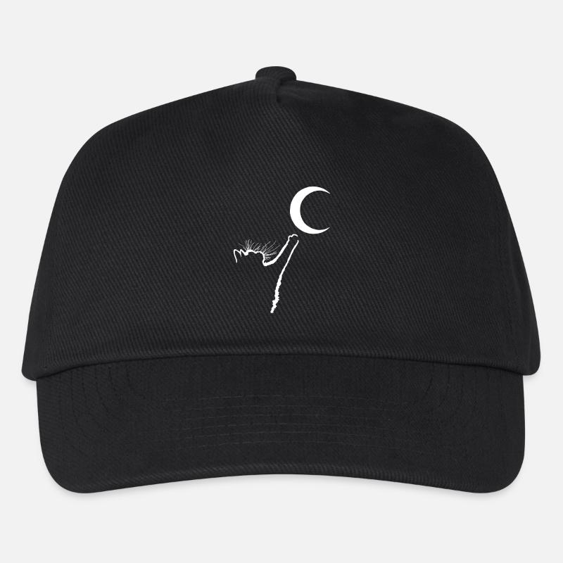 Le chat et la lune - Casquette de baseball Enfant - noir