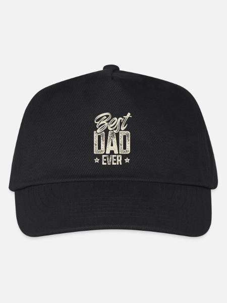 Papa Vater Vatertag Bester Papa - Kinder Basecap - Schwarz