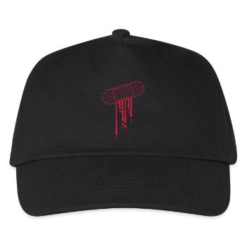 Gouttes de sang patch - Casquette de baseball Enfant - noir - Devant