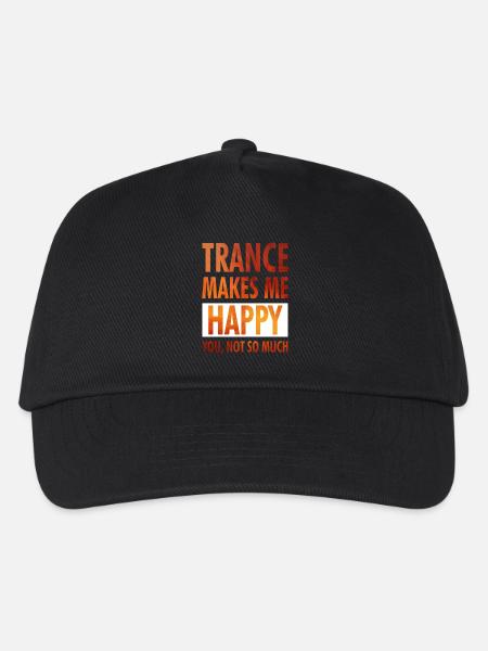 Trance Makes Me Happy - Positive Wear - Kinder Basecap - Schwarz